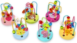 VIGA houten kralenlabyrint voor motorische ontwikkeling, 1 stuks