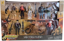 Stor soldatsæt med motorcykel STARX