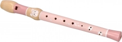 Wooden Flute with Bunny