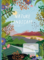 A4 School Notebook Plain 20 Sheets Nature