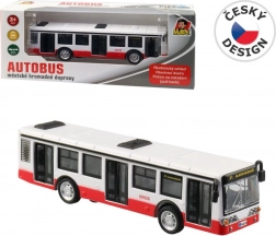 Kovinski avtobus na vzvratni pogon z odpirajočimi se vrati