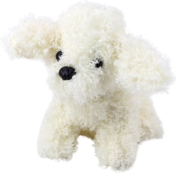 Plush Toy Poodle Miniature White 20 cm
