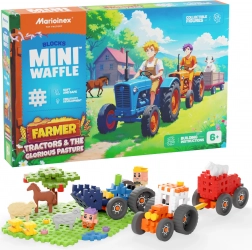 Mini Waffle Construction Set Farmer – Tractors and Meadow 110 pcs Marioinex