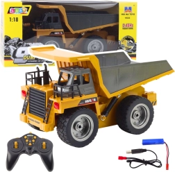 MIRROR-CONTROLLED HUINA 1:18 Tipper Truck, 9-channel