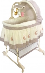 Multifunctional baby bassinet and crib Milly Mally Sweet Melody Moon