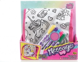 Maletaske til at farvelægge med enhjørningemotiv