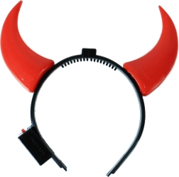 Corna da diavolo luminose su cerchietto