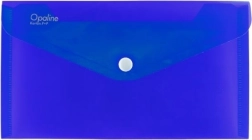 DL Opaline-kuvert med trykknap, blå