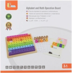 Viga math operations board with letters, numbers and symbols