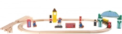 wooden train set Paddington – London station, 43 pieces