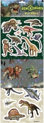 small dinosaur stickers – mix of paper, foil, and glitter stickers