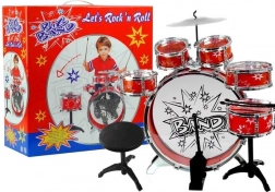kids drum set 6 drums with cymbal and pedal