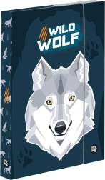 Pudełko na zeszyty A5 z motywem wilka