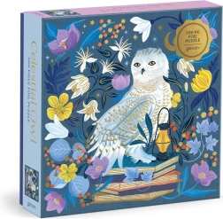 Metallic Square Puzzle Celestial Owl 500 Pieces by GALISON