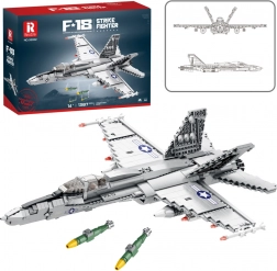 Construction Blocks Fighter Jet F-16 Fighting Falcon