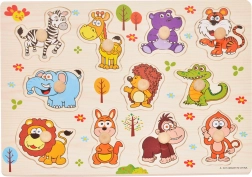 Houten inlegpuzzel met dieren