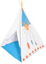 Dětské teepee ECOTOYS s dřevěnou konstrukcí a podlážkou