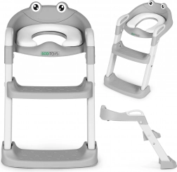 Sedile WC per bambini con scaletta e gradini, blu, ECOTOYS