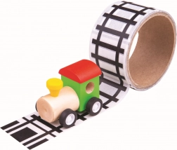 Adhesive Track Tape with Wooden Train - Bigjigs Toys