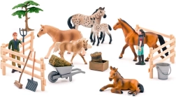 Set of 25 Faunica Horses (spotted and brown)
