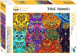 Puzzle BRAIN TREE Tribal Animals 1000 pieces