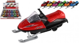 Toy snow scooter metal/plastic 13 cm, wind-up, 6 colors