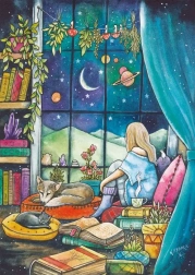 puzzle Magnolia al crepuscolo 1000 pezzi