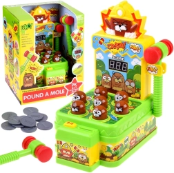 Whack-a-Mole Skill Game with Lights and Sounds