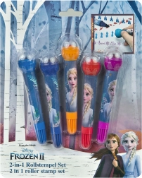 2-in-1 Frozen Stamp Set – Creative Markers with Roller Stamp