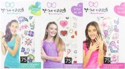 Tatouages temporaires pour filles – set de 75 motifs