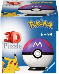 3D Puzzel Pokémon Master Ball van Ravensburger - 54 stukjes