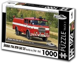Puzzle Retro-auta Škoda 706 RTH CAS 25 vatrogasno vozilo 1000 dijelova