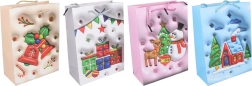 Božična darilna vrečka M 26 × 32 × 10 cm