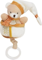 Doudou plush musical teddy bear 20 cm for babies