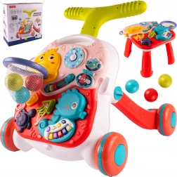 Gåvogn 3-i-1 med basketball Dino