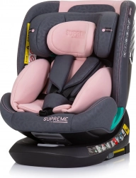 Seggiolino auto CHIPOLINO Supreme i-Size 40–150 cm con ISOFIX e base girevole a 360° – Flamingo