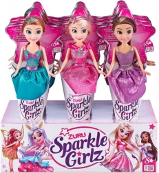 Bambola SPARKLE GIRLZ principessa in confezione a cono 10,5" – display 12 pz