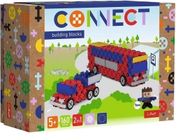 Connect 2-in-1 Building Set Bus and Car with Trailer Trefl