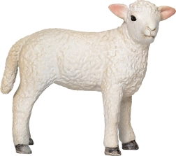 Adorabile figurina di un agnellino in piedi