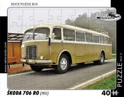 Retro puzzle bus Škoda 706 RO 40 pieces