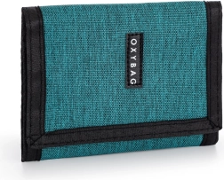 Practical textile wallet OXY Unicolor green