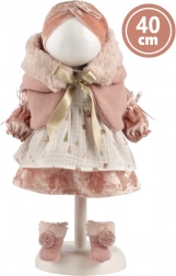 Obleček pro panenku 40 cm – elegantní růžová souprava Llorens Lucia