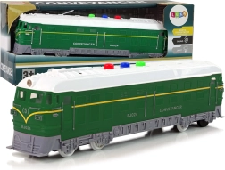 Trein met wrijvingsaandrijving 1:32 Groen met geluiden en lichten