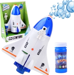 Bubble Machine in the Shape of a Rocket