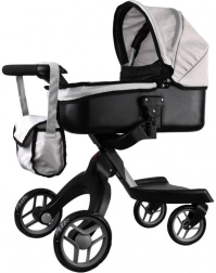 Modern Deep Doll Pram – Beige