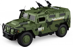 Wojskowe auto z efektami świetlnymi i dźwiękowymi 25,5 cm