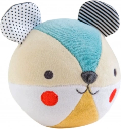 Petit Collage organic cotton bear rattle