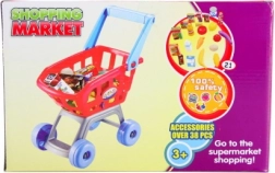 Shopping Basket with Play Food for Children