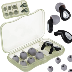 Siliconen oordopjes met geluidsonderdrukking, set van 3 maten