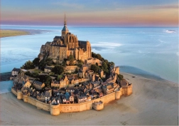 Puzzel Mont Saint Michel vanuit de lucht 1000 stukjes